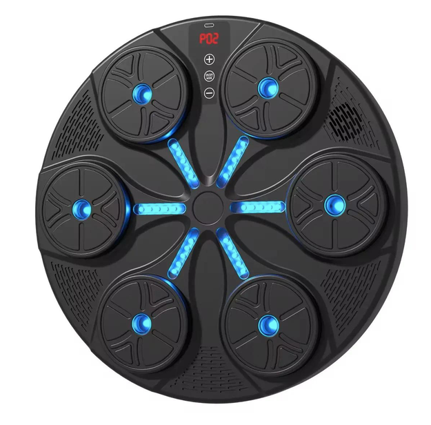 Тренажер для боксу настінний музичний із 6 мішенями та LED підсвічуванням (VP-677)