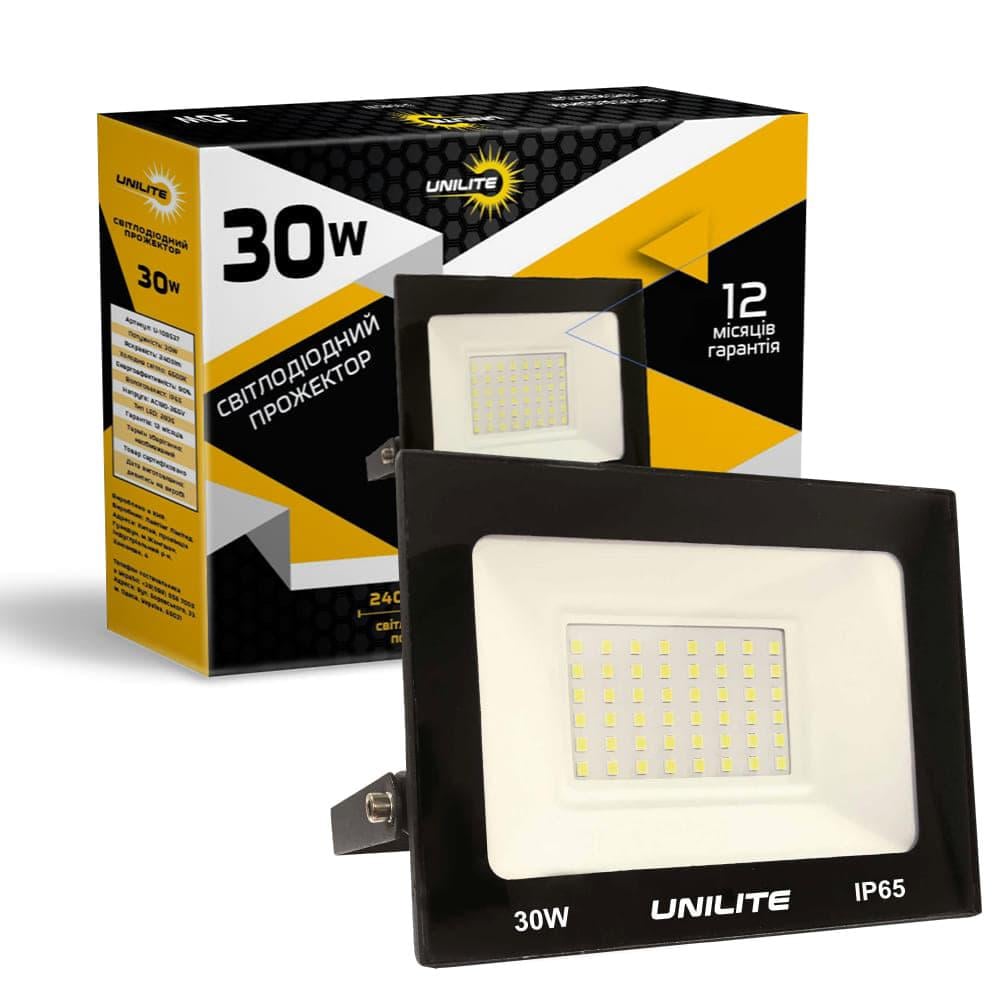 Прожектор светодиодный LED VARGO UNILITE 30 W 220V 2400lm 6500K - фото 2