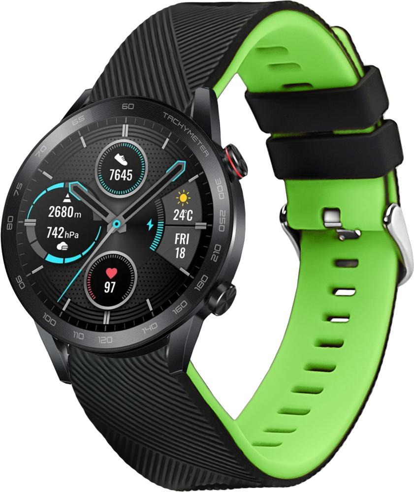 Ремешок Luminic для Honor Magic Watch 2 46 мм Black Green (26669-4A) Ремешок Luminic для Honor Magic Watch 2 46 мм Black Green (26669-4A)