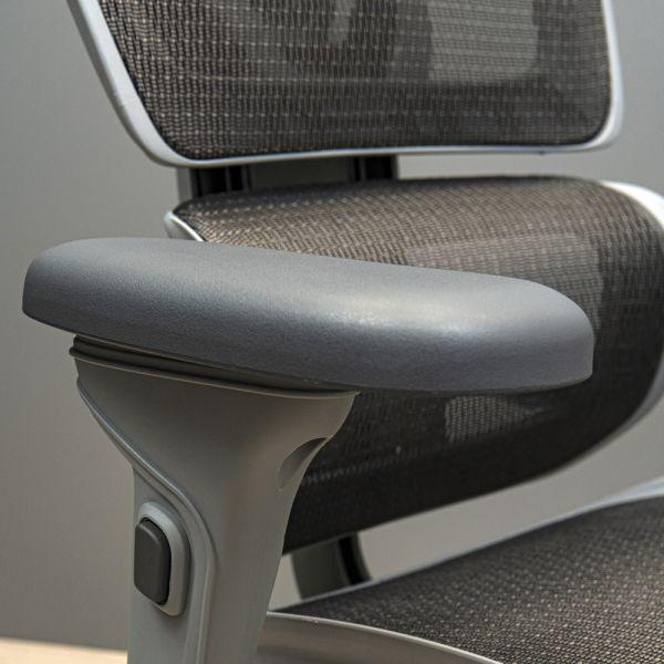Кресло Перфоманс хром Synchro сетка Серый (1673040) - фото 12