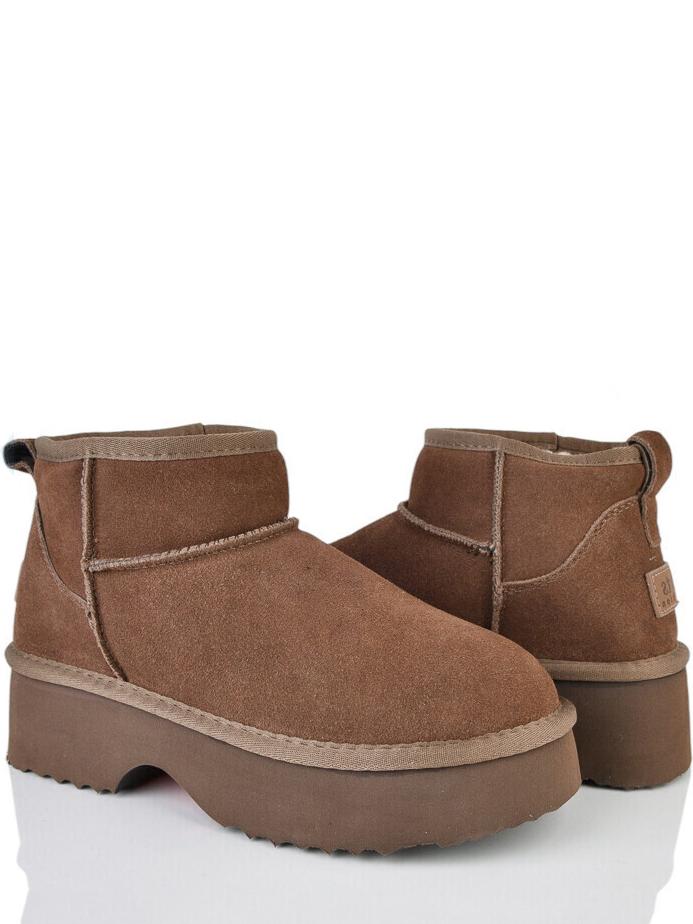 Замшевые угги на овчине ITTS AN821-24 р. 37 Кофейный