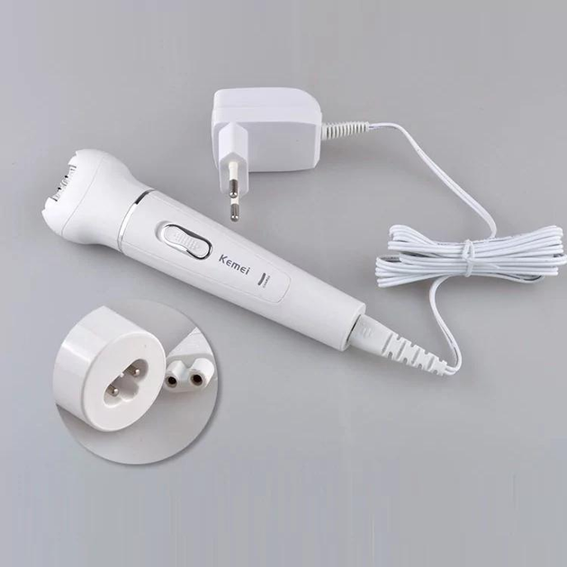 Эпилятор аккумуляторный Kemei KM-2199 с насадками (29041690) - фото 5 Эпилятор аккумуляторный Kemei KM-2199 с насадками (29041690) - фото 5