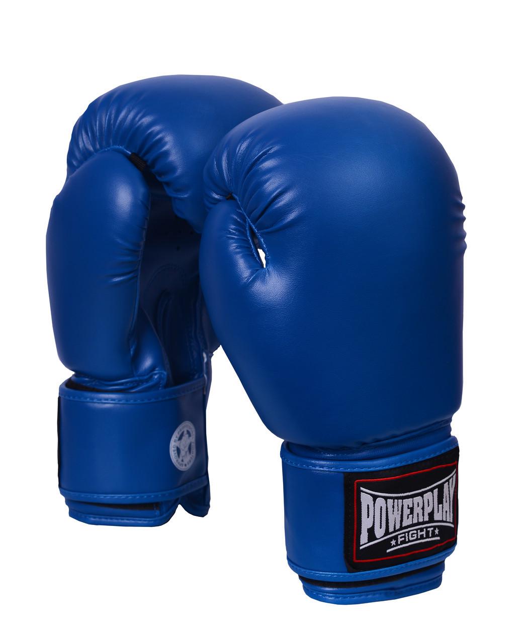 Боксерські рукавички PowerPlay 3004 Classic 14 ун. Синій (PP_3004_14oz_Blue) - фото 2