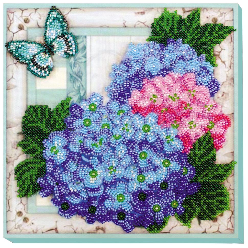 Набор для вышивки бисером Нежные гортензии (VB-128-B-51) Набор для вышивки бисером Нежные гортензии (VB-128-B-51)