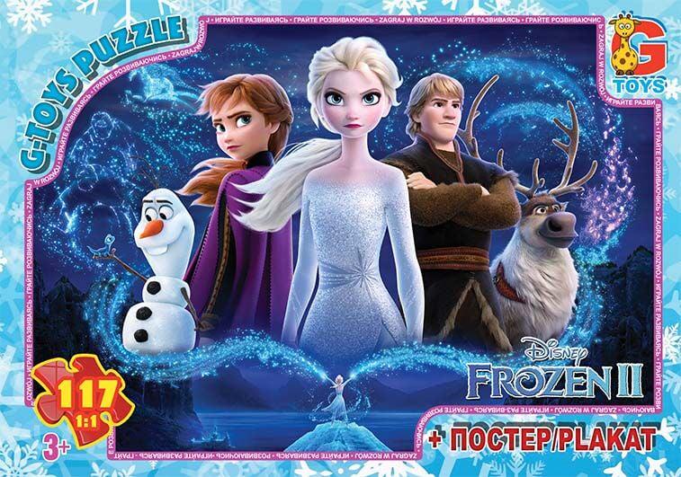 Пазл G Toys Frozen 117 елементів з постером у коробці (111646)