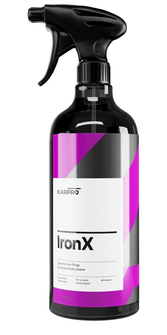Средство для удаления металлических загрязнений CarPro IronX эффективный очиститель дисков и кузова 1 л