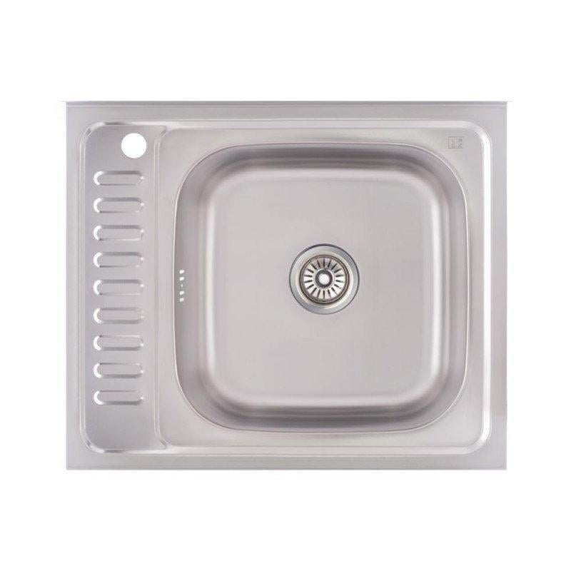 Кухонна мийка Lidz 6050-R Decor 0,6 мм (LIDZ6050R06DEC)