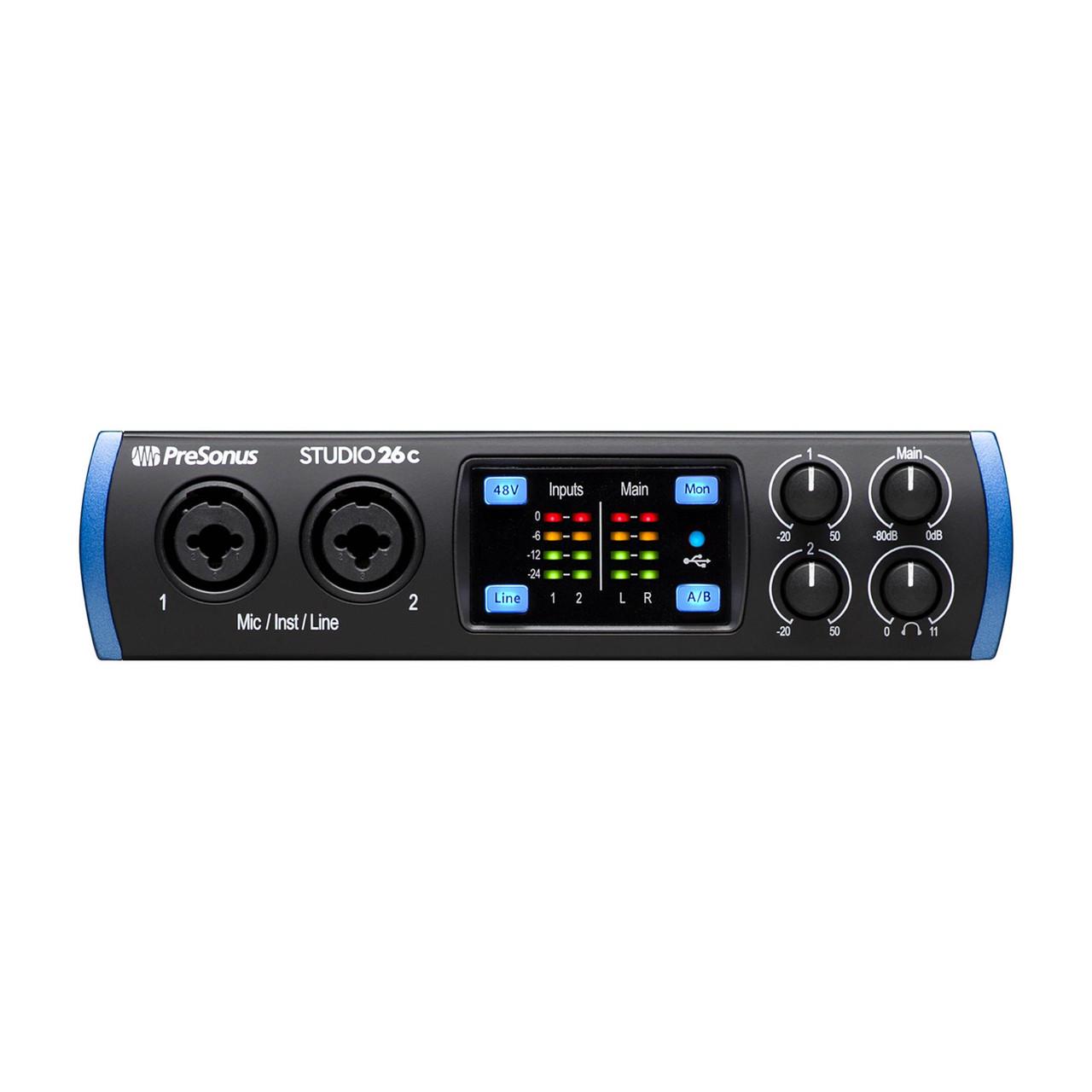 Аудіоінтерфейс USB PreSonus Studio 26c (349031)