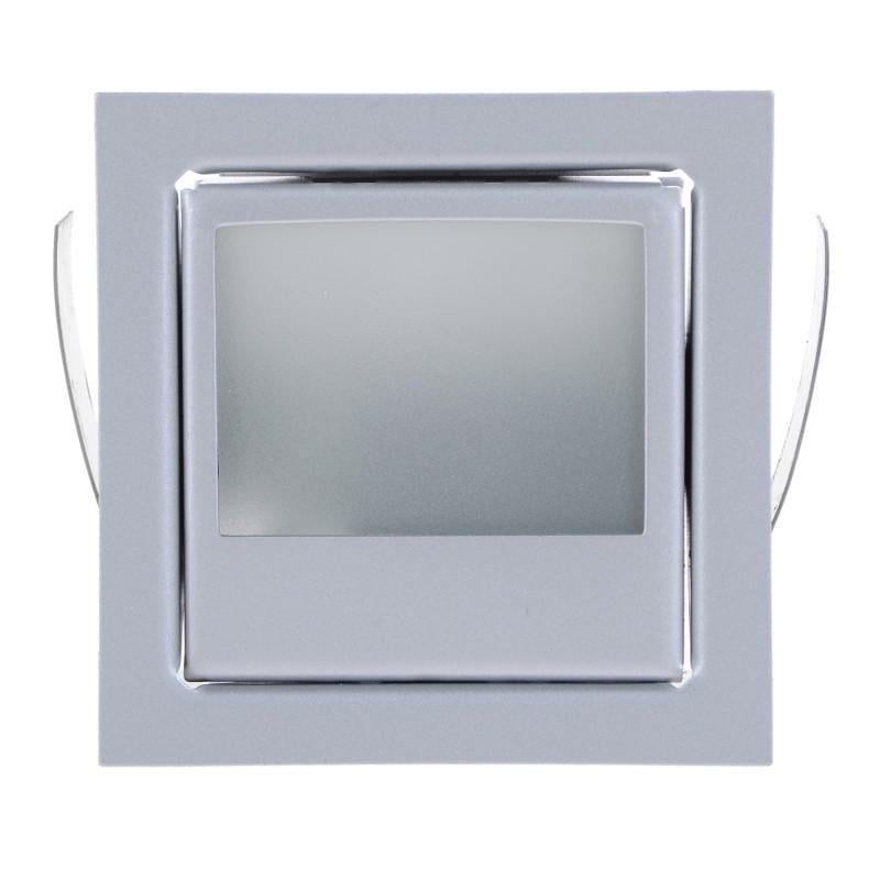 Світильник меблевий точковий квадрат HDL-07-втL10A SILVER G4 20W 12V