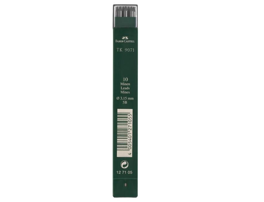 Грифели для цангового карандаша Faber-Castell TK9071 5V в пенале 3,15x130 мм (127105)