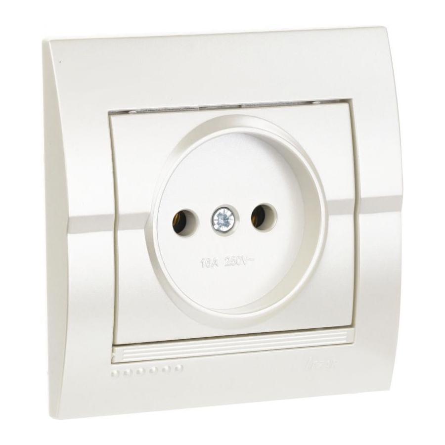 Розетка Lezard Deriy Перлинно-білий (702-3030-121B)