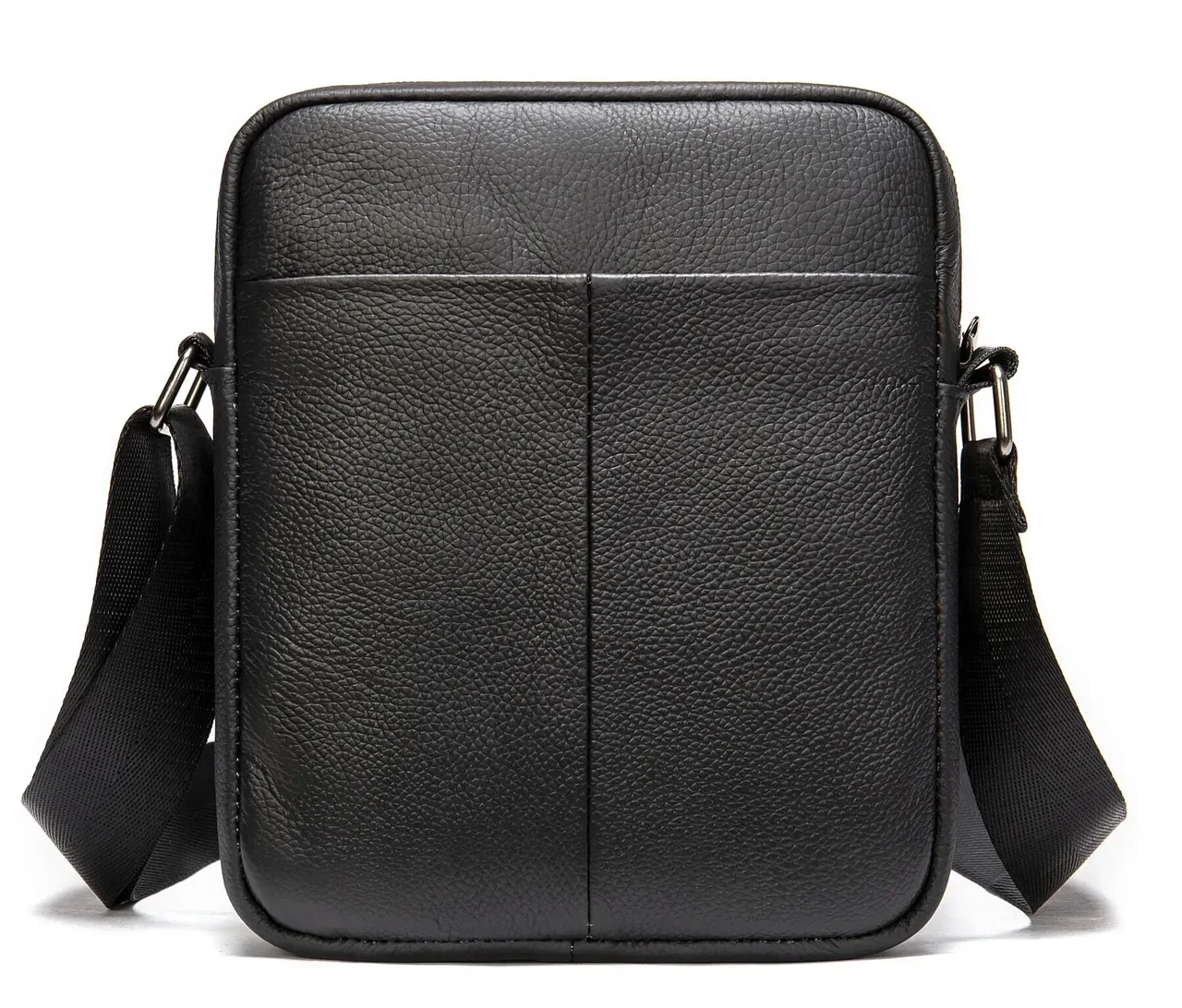 Мужская сумка вертикальная Vintage 14994 кожаная Черный (31145664)