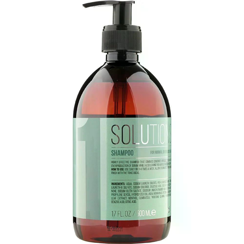Шампунь для нормальной и жирной кожи головы IdHair Solutions №1 Shampoo 500 мл Шампунь для нормальной и жирной кожи головы IdHair Solutions №1 Shampoo 500 мл