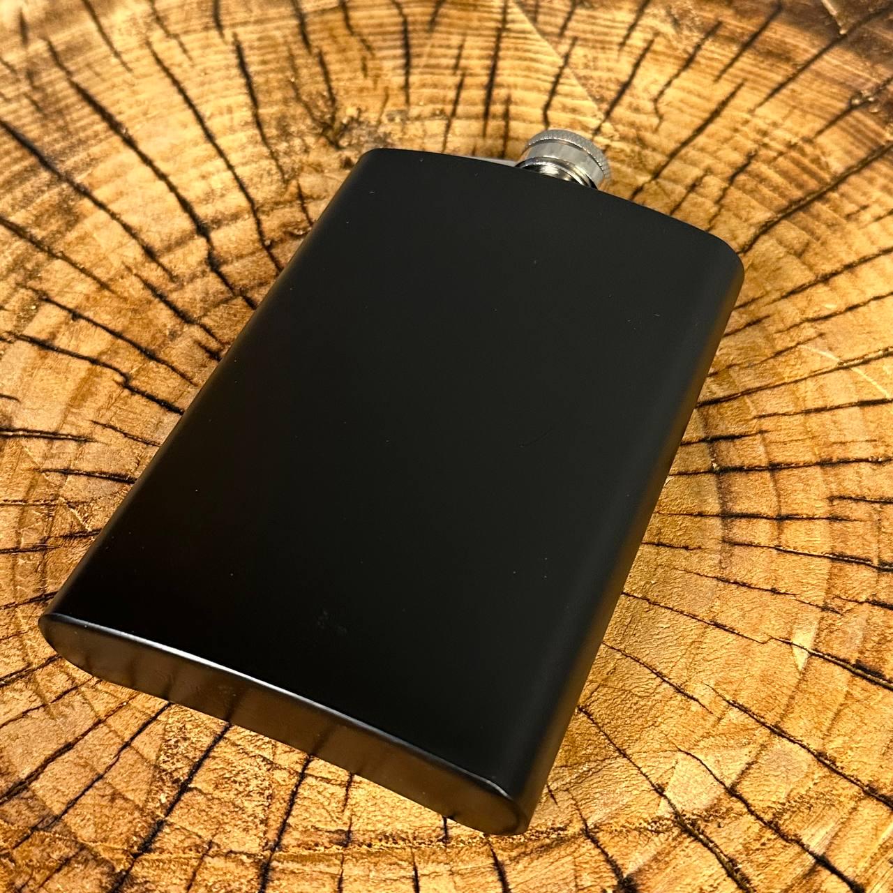 Фляга для алкоголя матовая под гравировку Черный - фото 5 Фляга для алкоголя матовая под гравировку Черный - фото 5