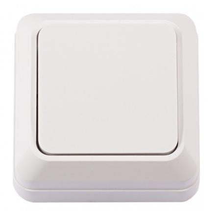 Выключатель одноклавишный накладной Luxel 2002 OPERA Белый (27552524)