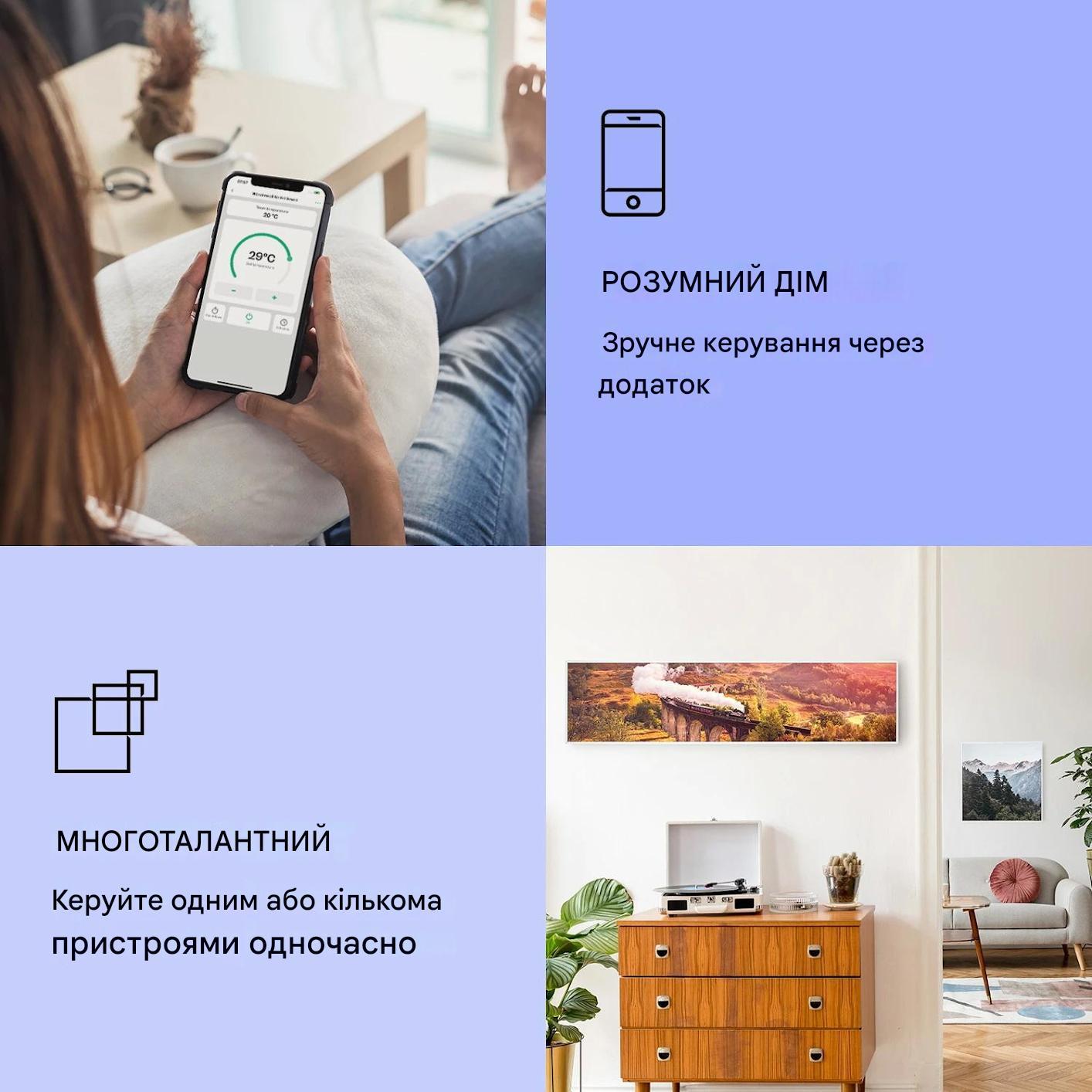 Инфракрасный обогреватель KLARSTEIN Wonderwall Air Art с рисунком поезда (10037837) - фото 2 Инфракрасный обогреватель KLARSTEIN Wonderwall Air Art с рисунком поезда (10037837) - фото 2