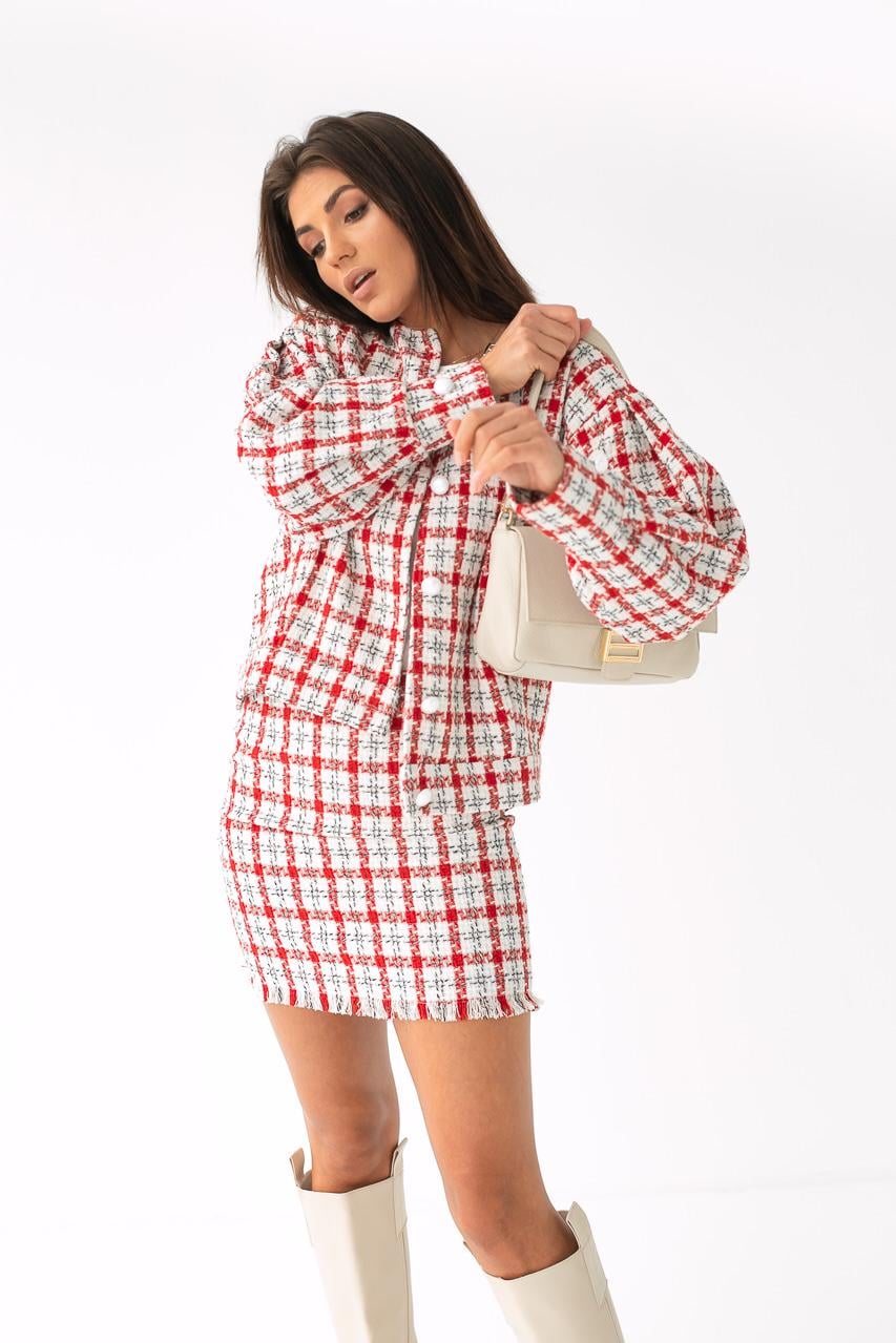 Костюм в клетку SOBE L Красный (9528598)