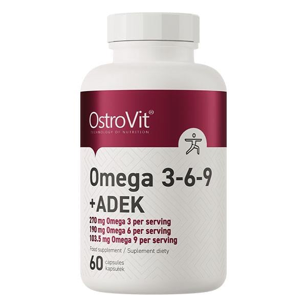 Омега для спорта OstroVit Omega 3-6-9/ADEK 60 капс. (000024973)