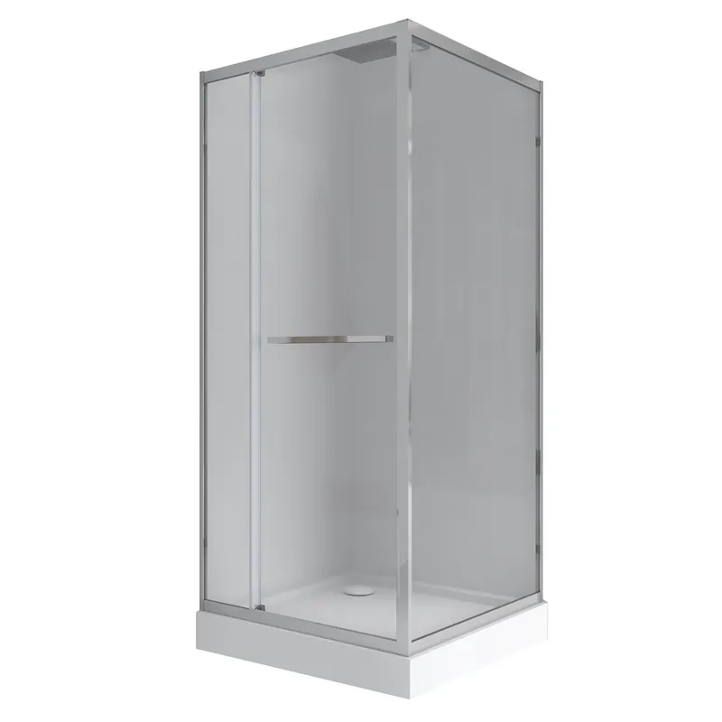 Душевая кабина с низким поддоном MIXXUS Style SCT01-90x90x200-TR прозрачное стекло 6 мм Chrome (MI8433)
