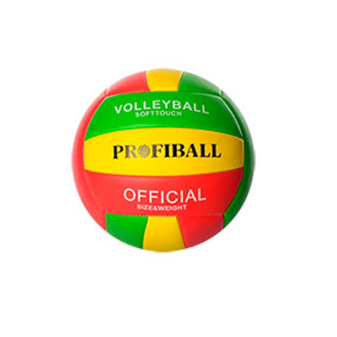 М'яч волейбольний PROFIBALL Жовтий/Червоний/Зелений