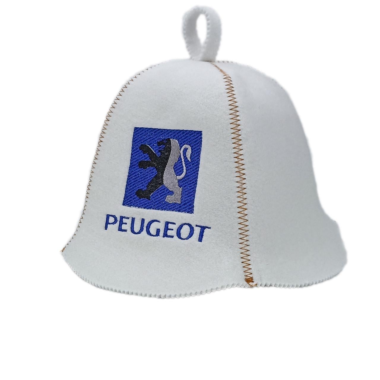 Банная шапка Luxyart Peugeot искусственный фетр Белый (LA-311)