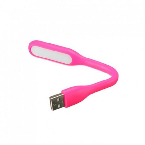 Лампа гнучка USB LED Рожевий (00-49-15)