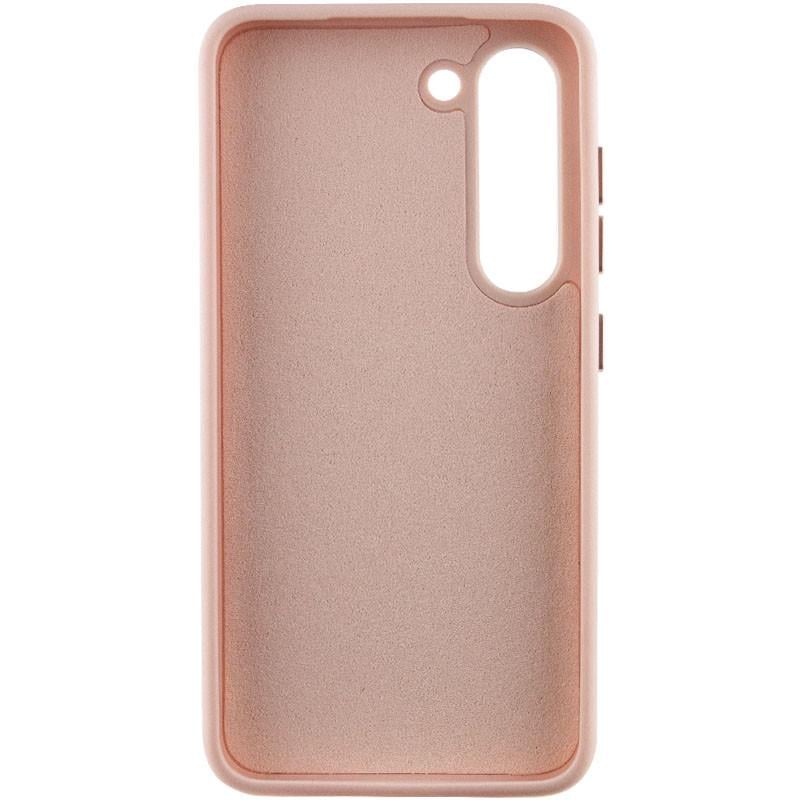 Противоударный кожаный чехол Bonbon Leather Metal Style для Samsung Galaxy S22+ Розовый - фото 3