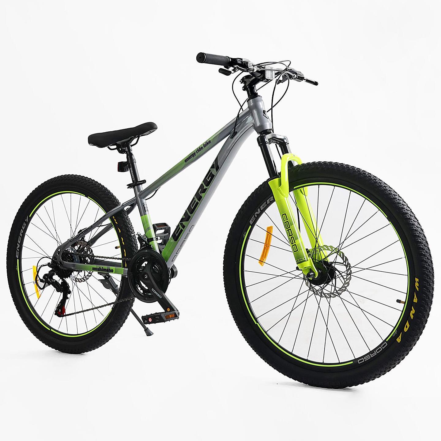 Велосипед горный Corso Energy 26"/13" Серо-желтый (1204798977) - фото 2 Велосипед горный Corso Energy 26"/13" Серо-желтый (1204798977) - фото 2