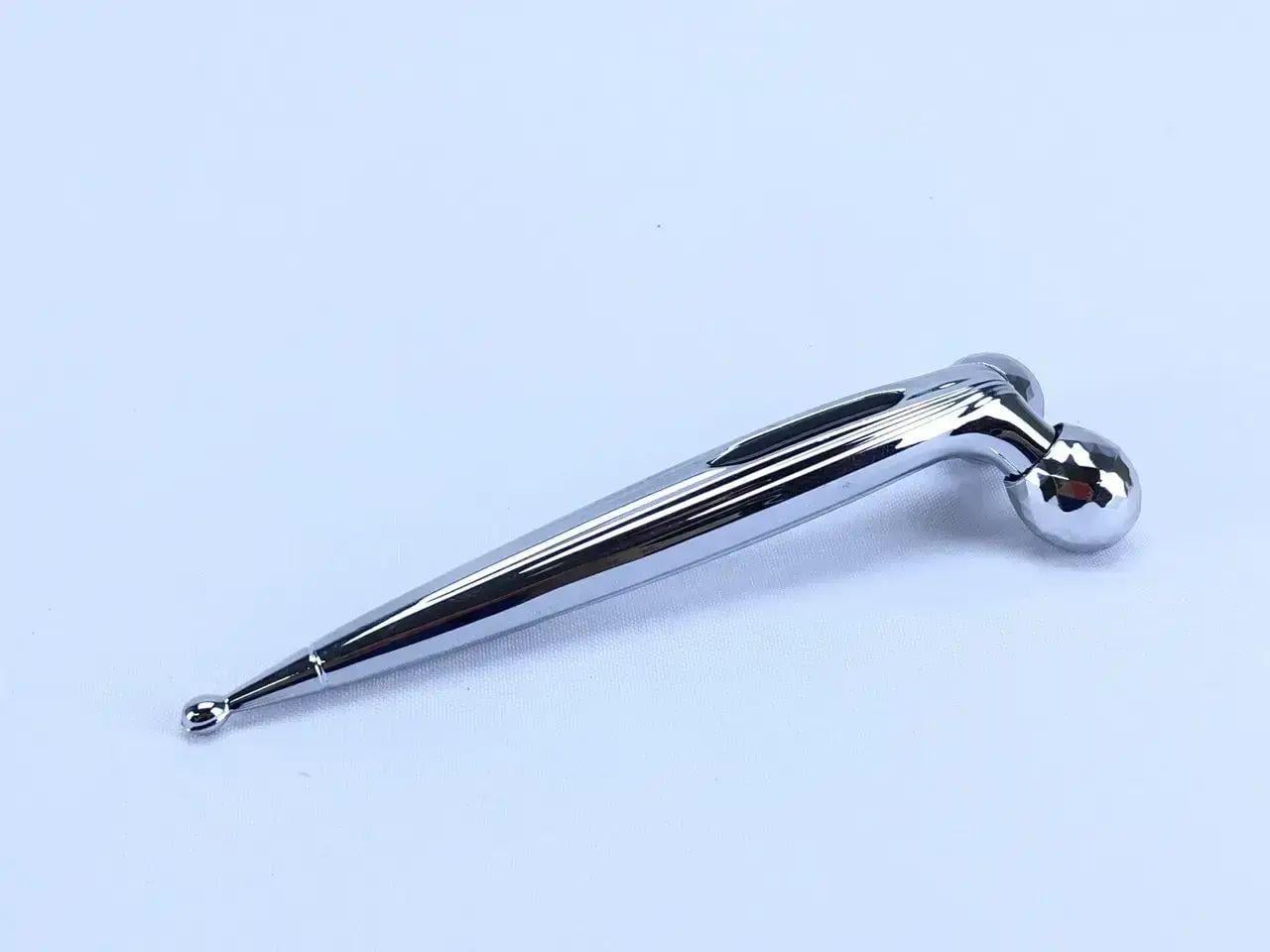 Роликовый массажер для лица LBJ-116B 3D Massager с 3D шариками 14,5x4,8x3,6 см Серебристый (opt-13974)