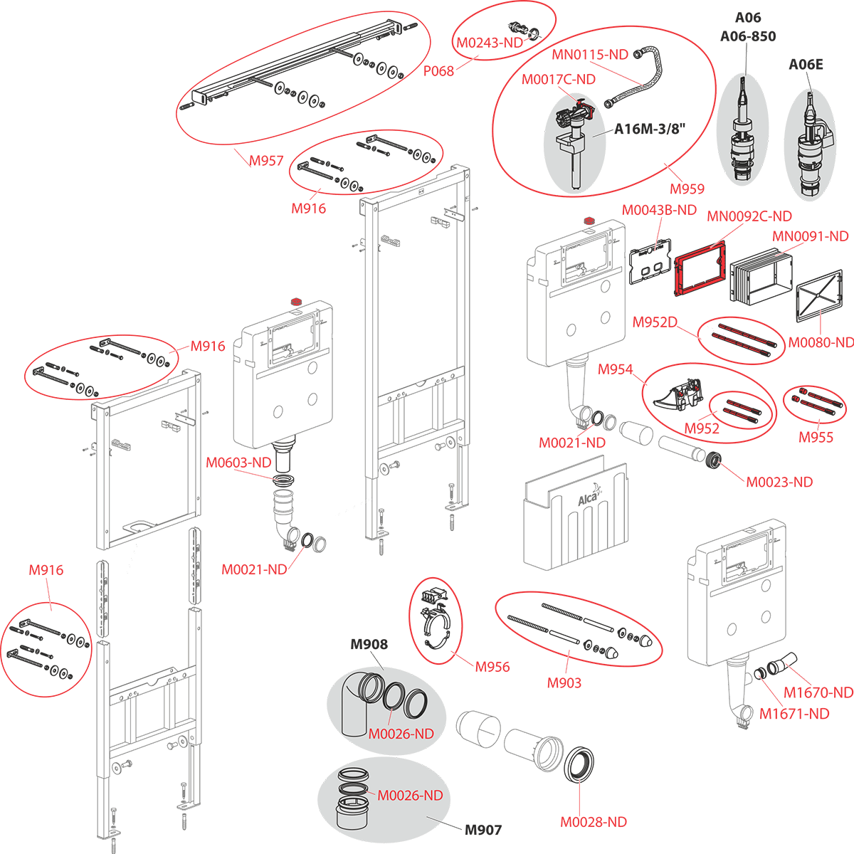 Инсталляционная система для унитаза Alca Plast Sadroмodul AM101/1120V (84777) - фото 5