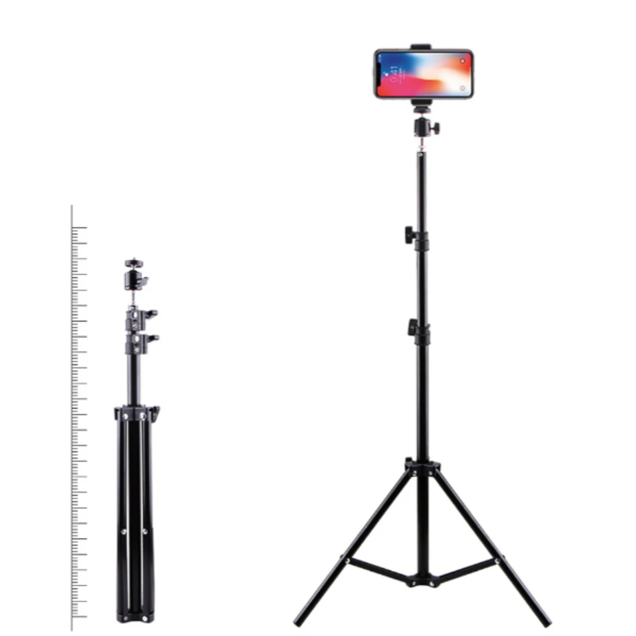 Штатив для телефону з кріпленням під смартфон та кульовою головкою - фото 2 Штатив для телефону з кріпленням під смартфон та кульовою головкою - фото 2