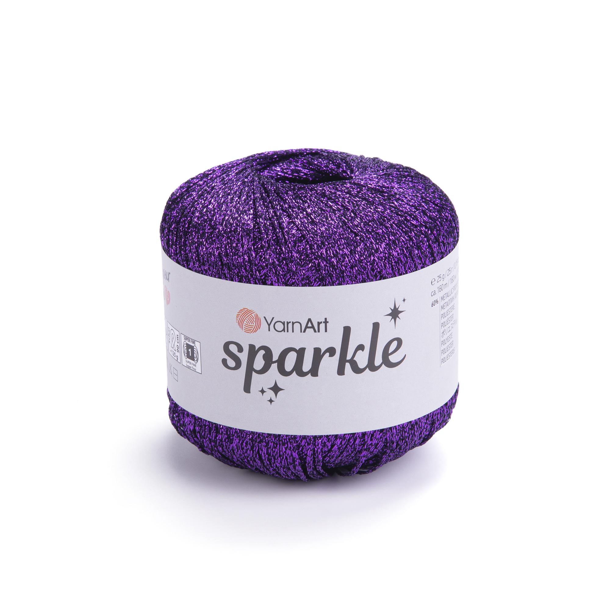 Пряжа YarnArt Sparkle 1342 фиолетовая (3908)