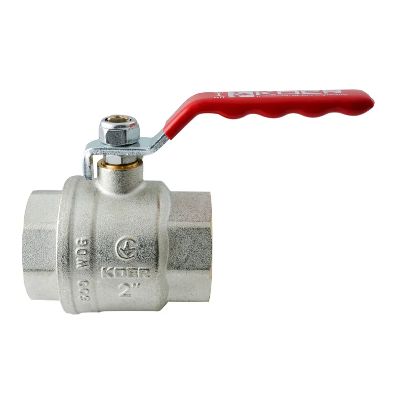 Кран шаровый ГГВ KOER Extreme KE.214-50 2 FF рычаг ручка Красный (KR5749)