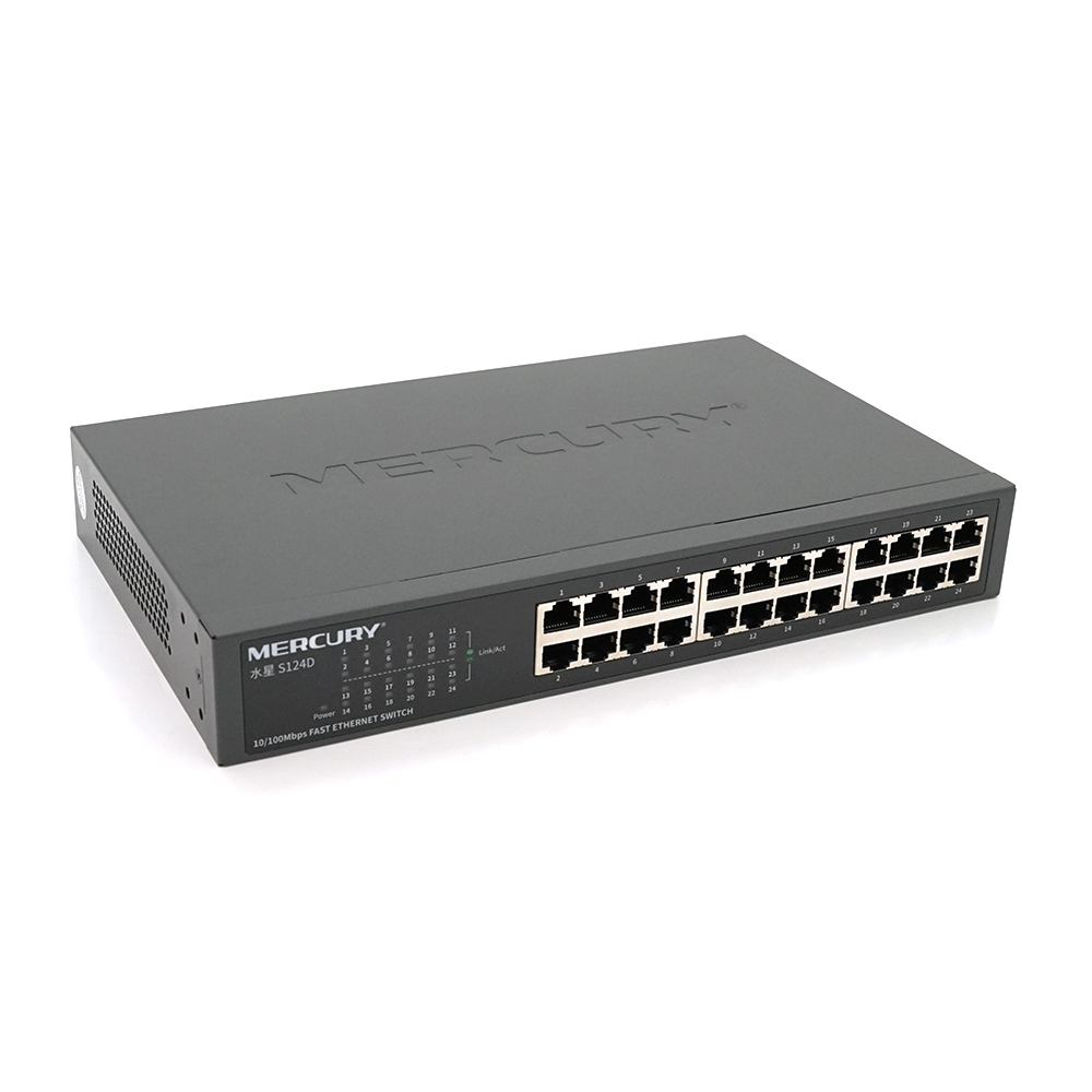 Коммутатор Mercury S124D 24 порта Ethernet 10/100 Мбит/сек (13001)