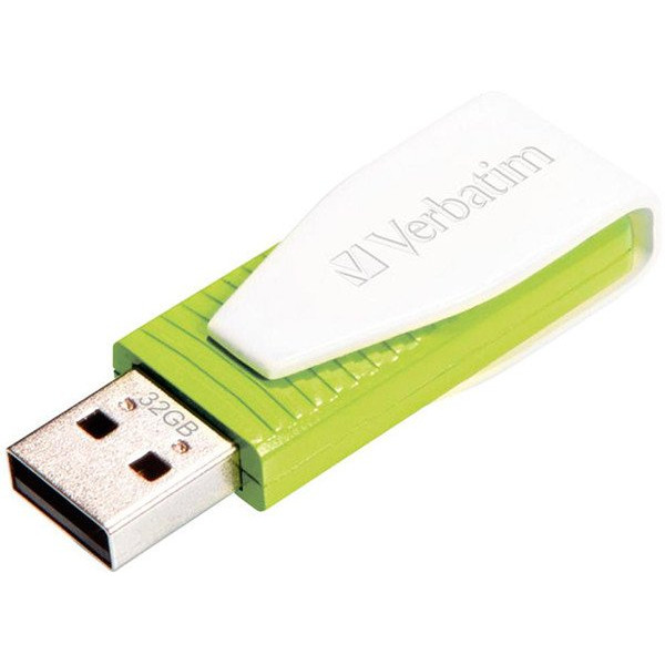 Флешка Verbatim Store&Go Swivel 32GB Green (49815) - фото 3