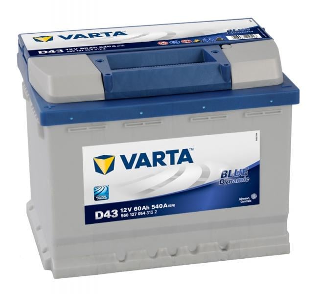 Акумулятор автомобільний Varta Blue Dynamic EN D43 6СТ-60Ah Аз 540A (560127054)