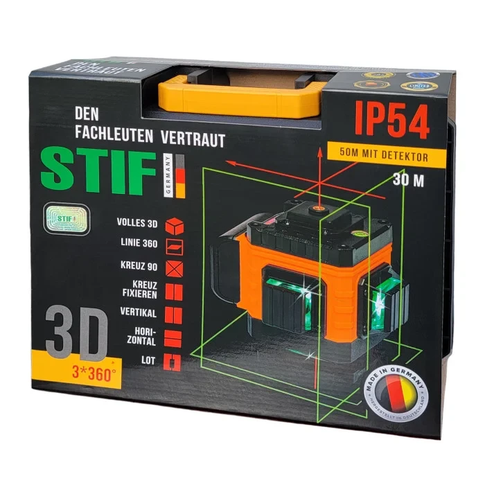Лазерний рівень STIF Germany BL-05 OTS мікроліфт у комплекті - фото 5 Лазерний рівень STIF Germany BL-05 OTS мікроліфт у комплекті - фото 5