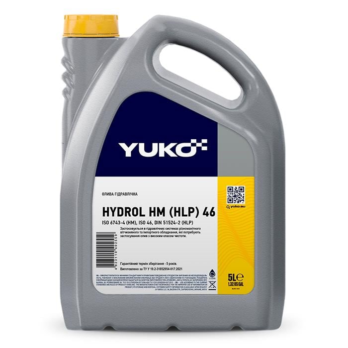 Олива гідравлічна YUKO HYDROL HLP 46 5 л (4823110402559)