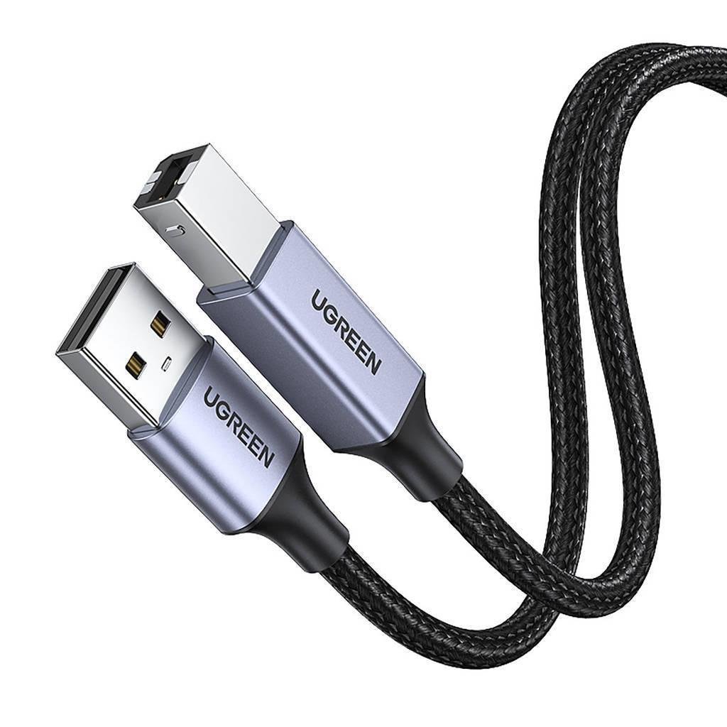 Кабель для принтера UGREEN USB-USB Type-B 2.0 480 Мбіт/с 2A USB-A на USB-B нейлонове обплетення 3 м Чорний (80804) - фото 10