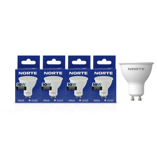 Комплект светодиодных ламп NORTE MR16 10 Вт 4000K 220V GU10 4 шт. (1-NLP-1772-4)