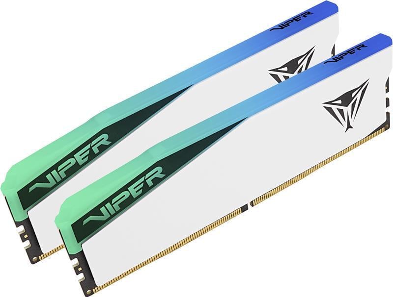 Оперативная память с подсветкой Patriot Viper Elite 5 RGB PVER532G70C38KW 2x16 ГБ DDR5 7000 МГц CL38 DIMM Белый (PVER532G70C38KW)