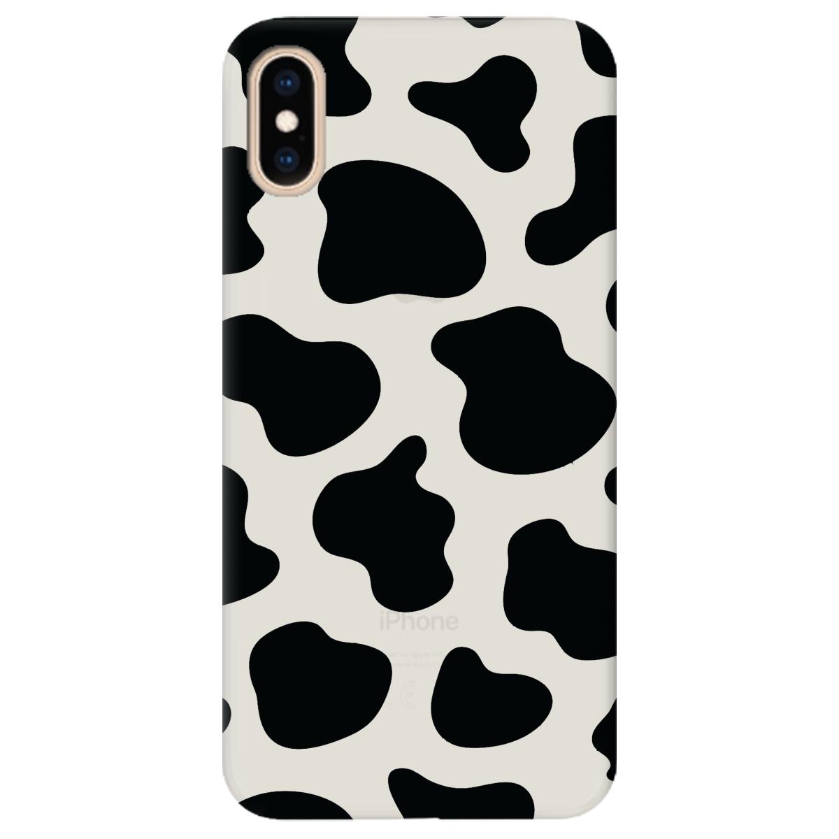 Силиконовый чехол Zorrov для Apple iPhone XS Max - Cow (11180080250112412)