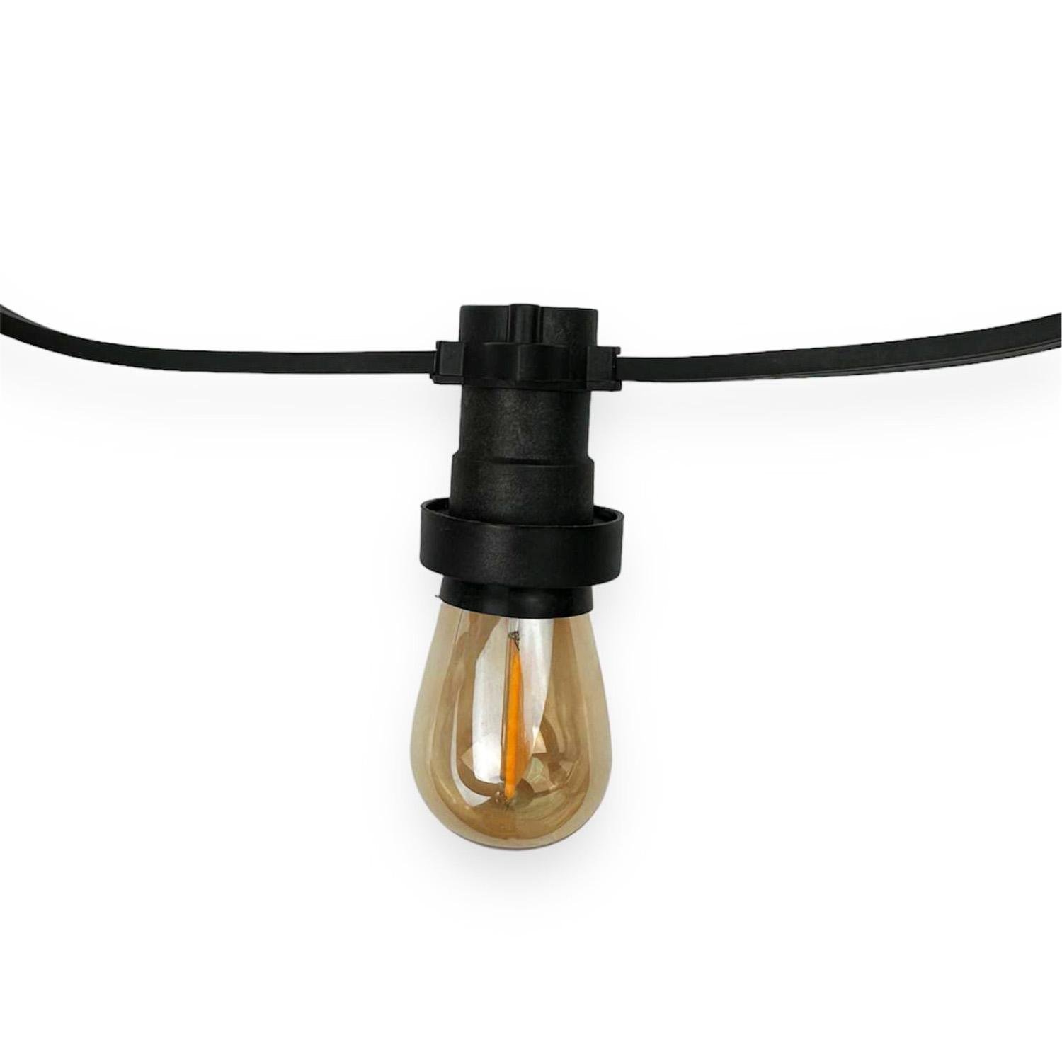 Лампа Edisons LED ST45 Gold E27 1W 2200K скляна колба (7984) - фото 6