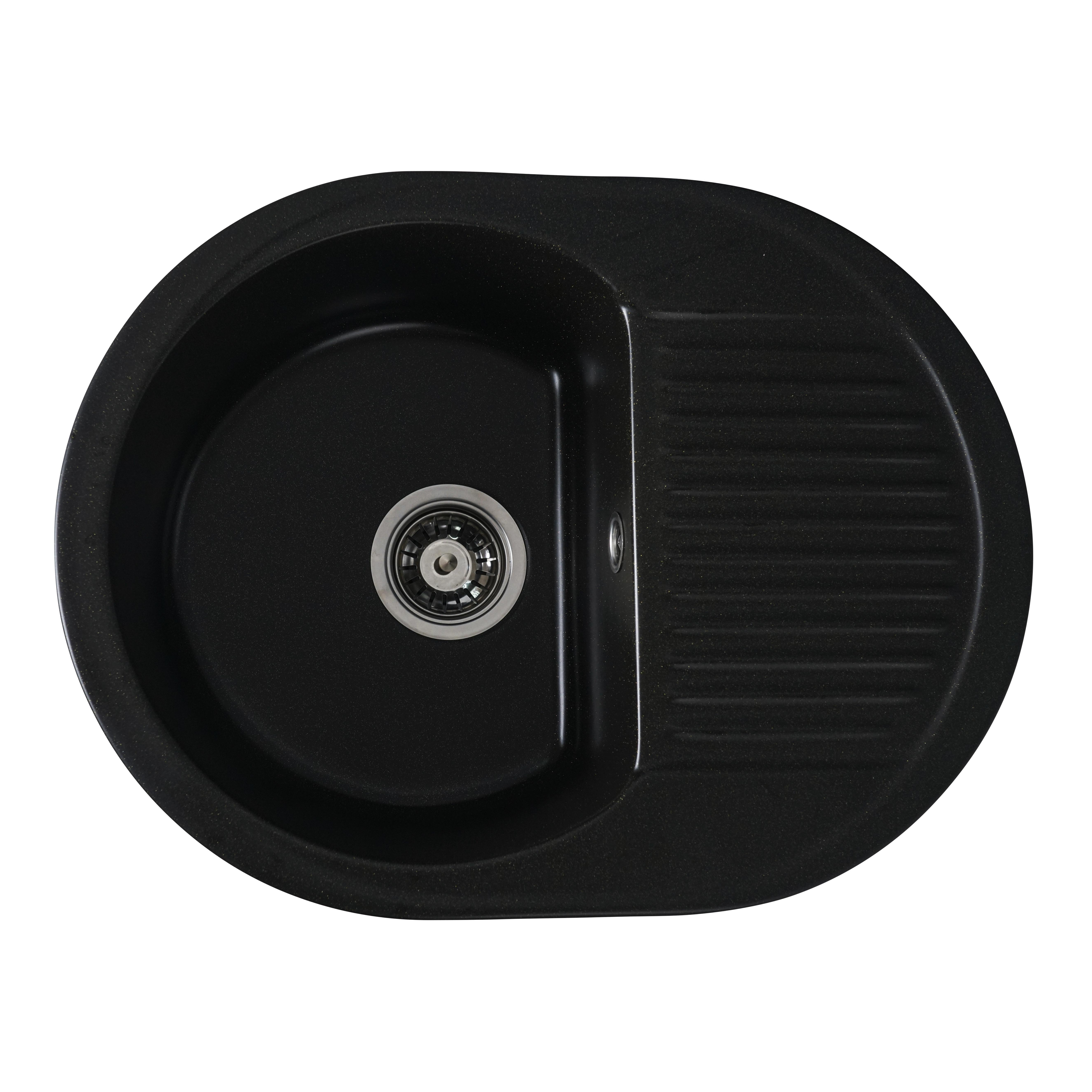 Мойка для кухни Platinum 6247 Bora гранит глянец Black/Gold Мойка для кухни Platinum 6247 Bora гранит глянец Black/Gold