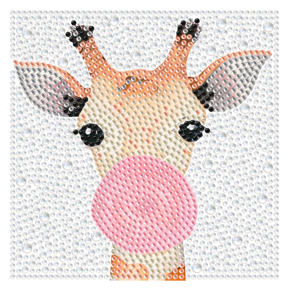 Алмазна мозаїка Brushme Жираф бабл-гам DM5001 з рамкою 15х15 см (RLT52405) Алмазна мозаїка Brushme Жираф бабл-гам DM5001 з рамкою 15х15 см (RLT52405)