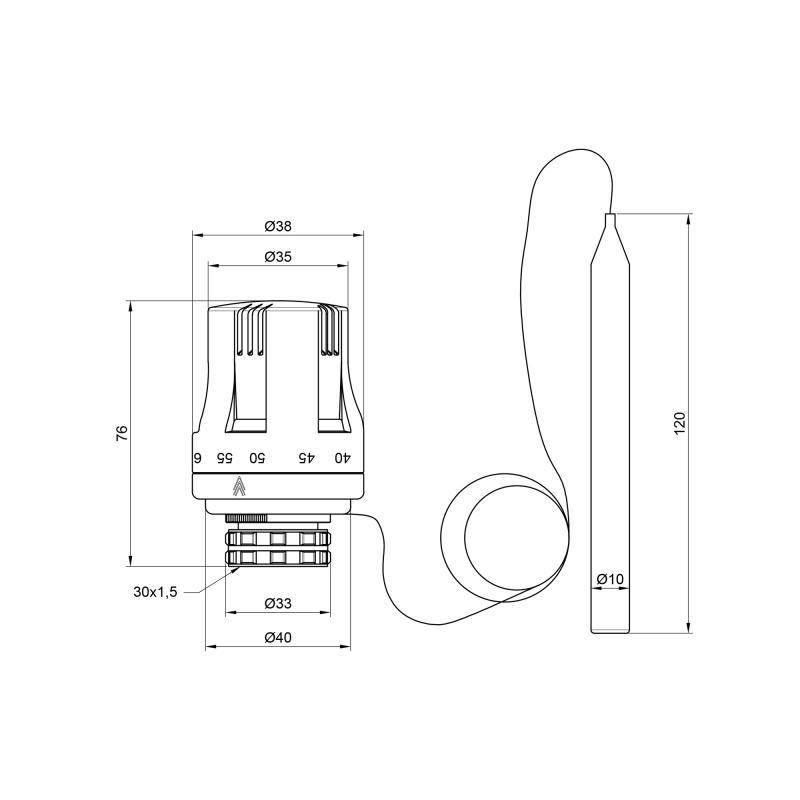 Термоголовка SD Plus 30х1,5 SD355 (FRRS00025606) - фото 2