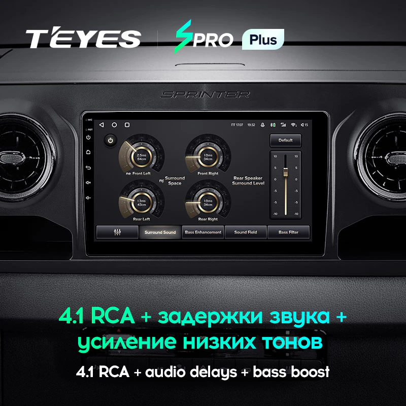 Автомагнітола штатна Teyes SPRO Plus для Mercedes-Benz Sprinter 2018-2022 Android (1770637196) - фото 5