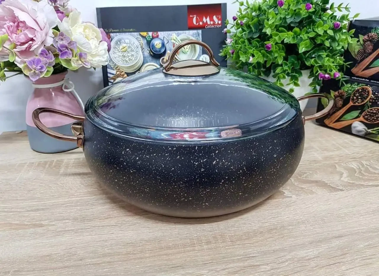 Кастрюля OMS Collection 3141 24 см 4,5 л Bronze - фото 3 Кастрюля OMS Collection 3141 24 см 4,5 л Bronze - фото 3