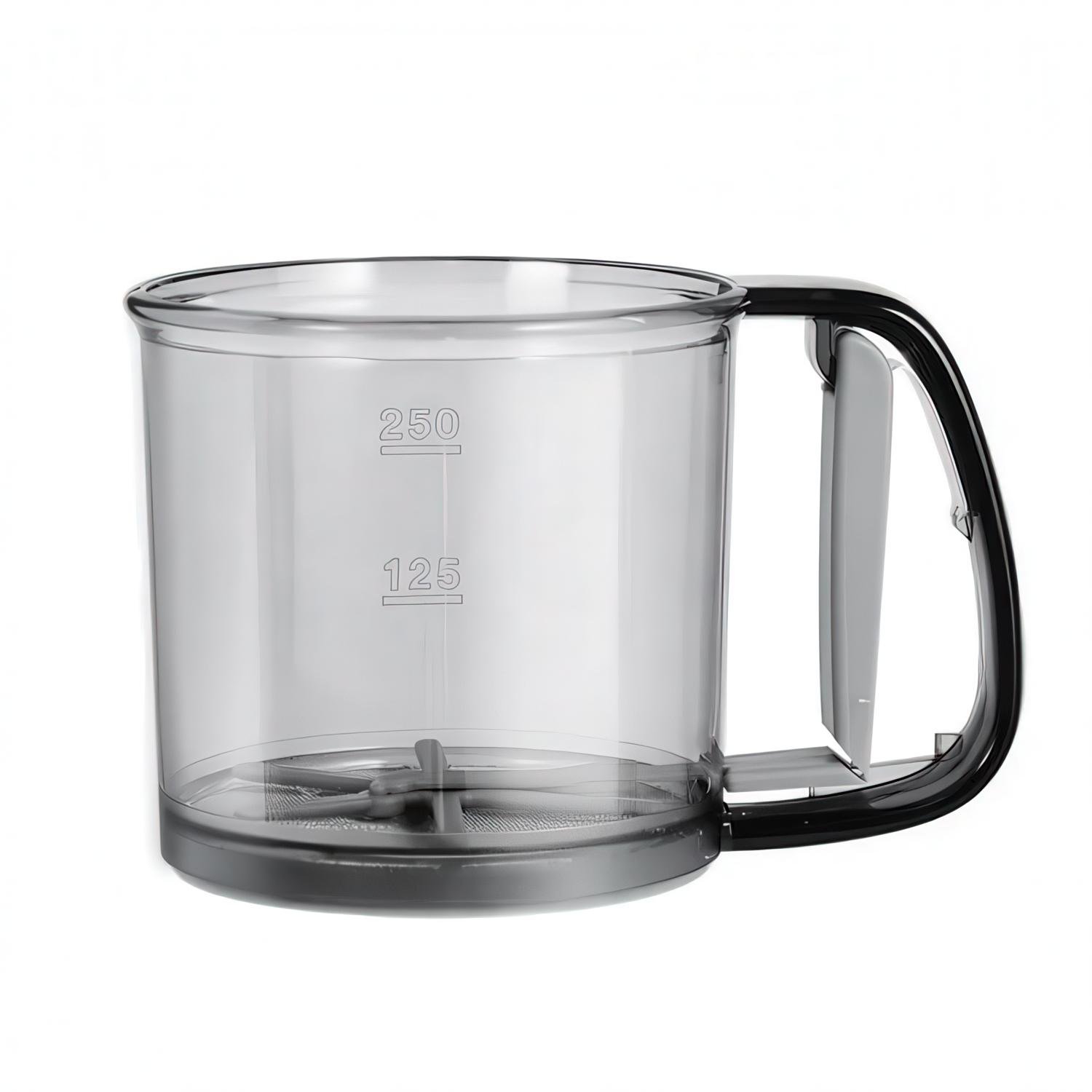 Просеиватель муки Сито в виде кружки с ручкой и пружинным механизмом нержавеющая сталь 10,8х10,2 см - фото 1