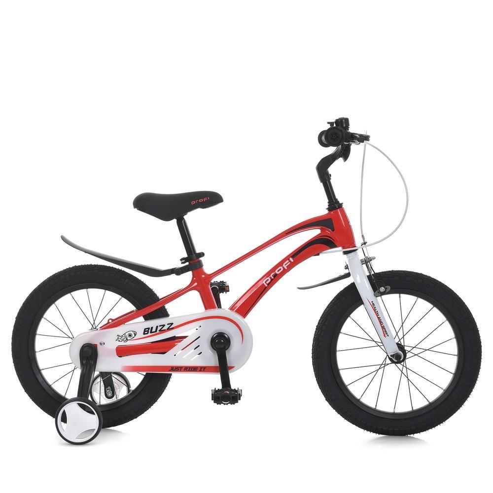 Дитячий велосипед PROF1 Buzz 18" магнієвий Червоно-білий - фото 2 Дитячий велосипед PROF1 Buzz 18" магнієвий Червоно-білий - фото 2